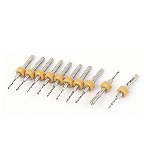 Aexit 1.1mm Tip Fuses 10mm Cutting Depth Print Circuit Board Carbide Micro Drill Bits PCB Fuses 10 Pcs