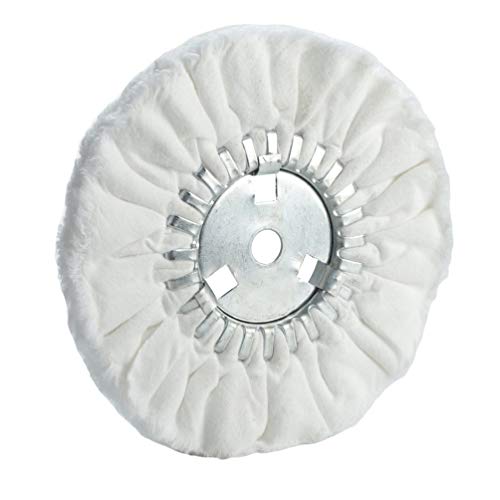 Roue de polissage voies respiratoires flanelle 25,4cm trou 1,6cm étape finition meuleuse d'angle