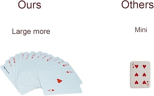 Miniatura 3 de Poker miniatura de la cubierta de los naipes 6 de las mini cubiertas que juegan a los naipes del pequeño 1,5 x 2 pulgadas