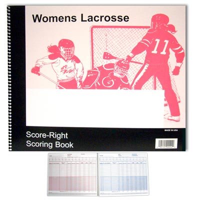Score Right Women's Lacrosse 29 Games Scorebook, 9 1/4" X 11" #TOP1