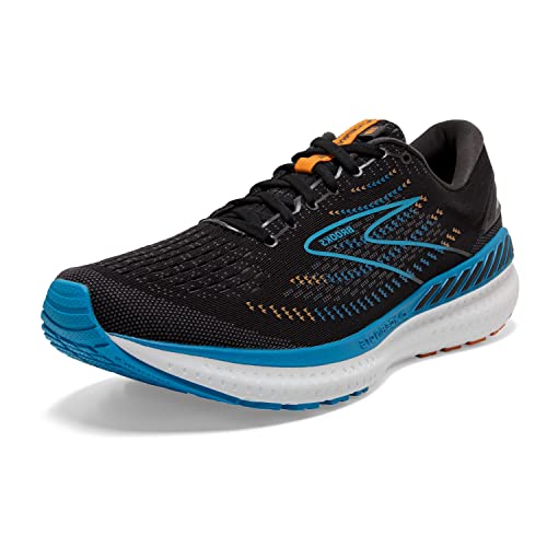 Brooks Glycerin GTS 19, Scarpe da Corsa Uomo, Nero/Blu/Arancione, 42.5 EU