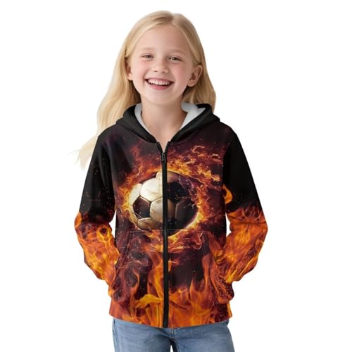 Kids Zip Up Hoodies Sweatshirts Hooded Soft Fleece Lined Fall Jacket Winter Clothes for for Boys Girls 6-16 Years2