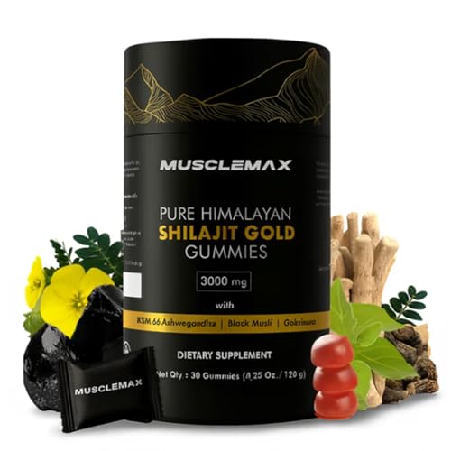 Musclemax Pure Shilajit Gummies Musclemax Pure Himalayan Shilajit Gold Gummies 20-in-1 Supplement Bundle