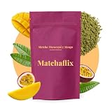 Matchaflix | Té Matcha Premium Maracuya y Mango | El matcha con sabor más tropical | 100g | Doypack (Doypack)