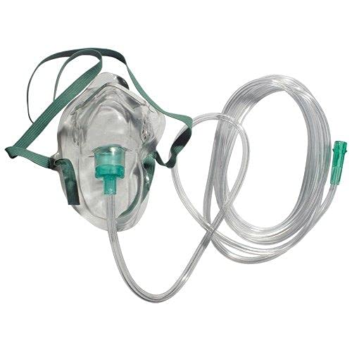 SIMMENS Oxygen Mask Inhaler Accessories Mask Tube with Adjustable Oxygen Concentration-ADULT-1 pc