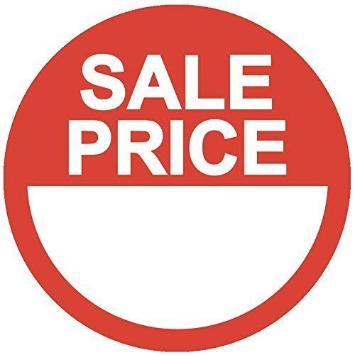 Audioprint Ltd. 200 Pack of Sale Price Stickers Red 35mm