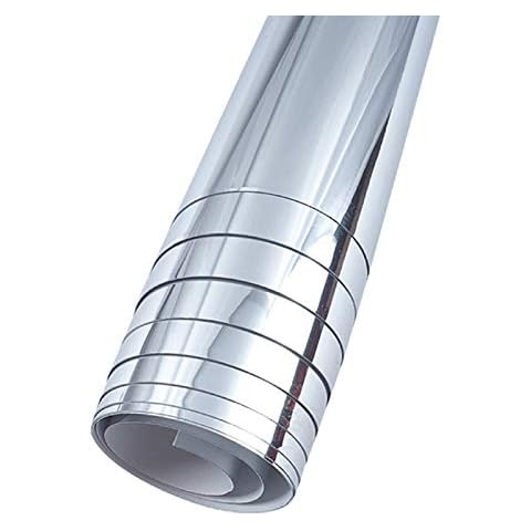 YHNHT Flexible Mirror Sheets,19.7x39.4in Mirror Paper Self Adhesive Roll Stickers Non Glass Self Adhesive Mirror Tiles Self Adhesive Sheets,Great for Craft Home Wall Decor Cover