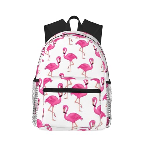 Sac à dos PC 15,7 pouces noir EdWal imprimé flamant rose unique