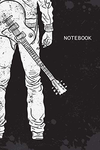 Notebook: Hand Drown Guitarist Blank Lined Journal To Write In - Guitarist And Guitar Lover Gift Ideas For Men, Kids & Teens