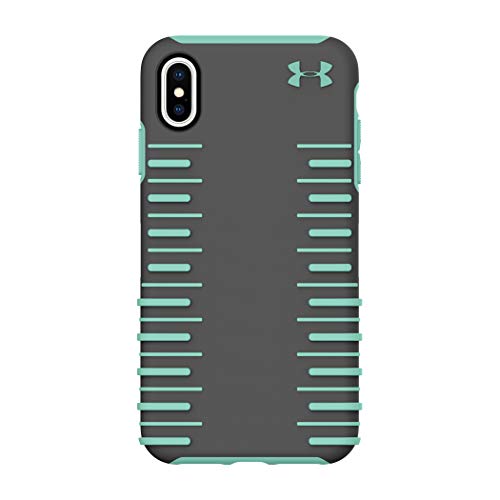 Under Armour Phone Case | for Apple iPhone Xs Max | Under Armour UA Protect Grip 2.0 Case with Rugged Design and Drop Protection - Graphite/Crystal -  UAIPH-027-GRPHC