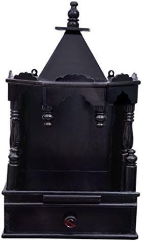 Jaipur Handicrafts Quality Creations Home Temple/Pooja mandir/Wooden Temple/Temple for Home/Mandir/Wood Temple/Wooden Home Temple - (24x18x58 cm, Brown)