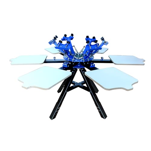 INTSUPERMAI 6-Color Floor Screen Printing Press