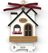New Home Ornament - House Warming Gift For First Homeowners With Greeting Card
