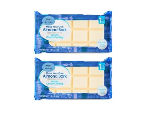Almond Bark Vanilla,Vanilla-Flavored Baking Coating for Dipping, Drizzling, Candy Making