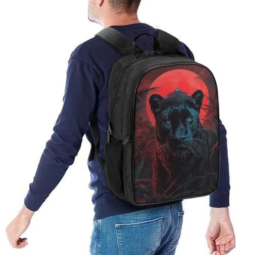 Mochila Black Panther de lienzo de alta resistencia y poliéster duradero 5