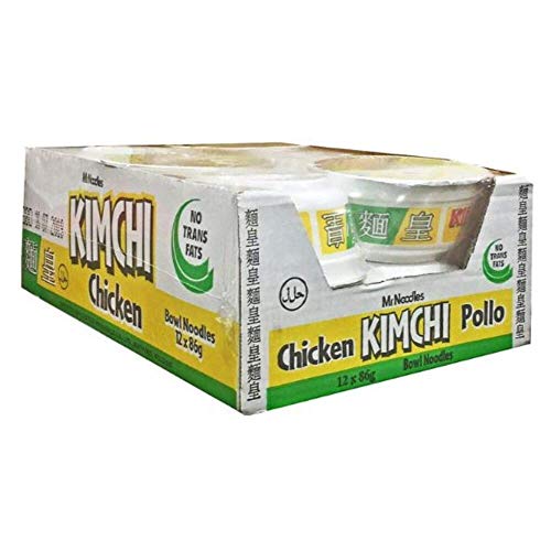 Mr Noodles Kimchi Chicken 24 x 86g Instant Ramen Korean Spicy Noodle