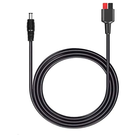 Flashfish DC5521(5.5mm x 2.1mm) to Anderson Connector Adapter Cable, 18AWG Male Power Plug Cable, Connect Portable Generator Backup Battery and Foldable Solar Panel Cover