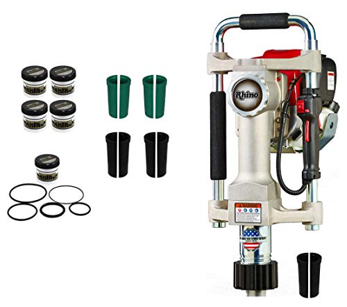 Rhino Fence Pro Contractor Bundle with GPD-40 Post Driver, 2 Adapter Packs, Grease Pack, Service Kit - (5 items)