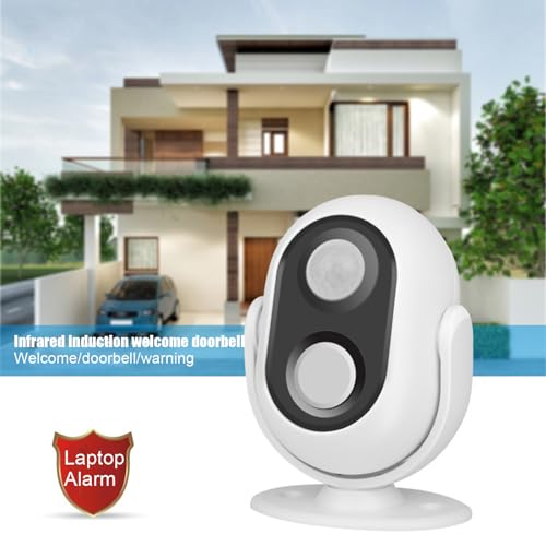 WYNOTT Carrilhão de sensor de porta, carrilhão de porta com sensor de movimento | Leitor de som de b