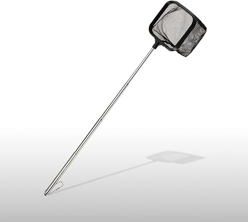 Miniatura 2 de DaToo Red de peces de acuario de 3 pulgadas para tanque de peces Betta Nano Nylon Net con mango extensible 6-16 pulgadas, 1 año de garantía