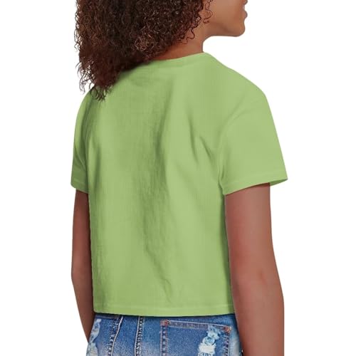 Image of Kids Crop Top Short Sleeve T-Shirts for Girls Size 5-14