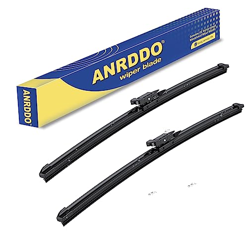 ANRDDO Wipers Factory Replacement For Ford Edge 2015-2024,Escape 2013-2019,Focus 2012-2018,Transit Connect 2014 2022 Original Equipment Wiper Blade Set 28+28 (Set of 2) Pinch Tab