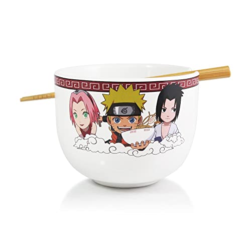 Just Funky NARUTO Ramen Schüssel mit Essstäbchen, 470ml Kapazität