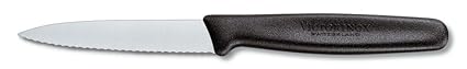 Victorinox - 47509 Swiss Army Cutlery Serrated Edge Paring Knife, Spear-point, 3.25-Inch