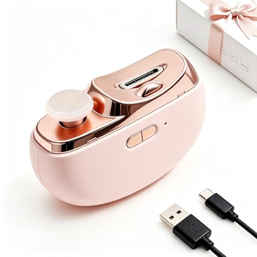 2026 Electric Nail Clipper, Upgraded 3 in 1 Rechargeable Automatic Nail Trimmer with LED Light Clip Storage USB Rechargeable for, Kids,Seniors, Adults