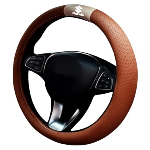 スズキ SUZUKI ステアリングカバー ホイールカバー ハンドルカバー グリップ内装品 ハスラー/アルト/ジムニー/スペーシア/スイフト/アルトワークス/エスクード/ワゴンR/ソリオ/ソリオバンディット全シリーズ対応 アクセサリー (A3)