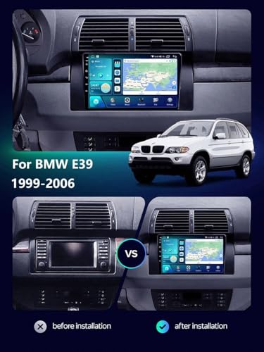 Navegación GPS para BMW E39 1999-2006 CarPlay Android Auto Bluetooth WiFi 2