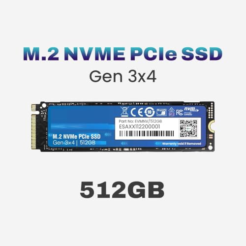 Image of 512GB NVMe M.2 SSD 2280 | PCIe Gen 3x4 Internal SSD | Up to 3200MB /s Read 2100MB /s Write | High Speed Storage for Laptop Desktop Gaming | 5 Year Warranty (A1NV /512GB)
