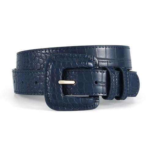 HOTWILL Women Belt for Jeans Dress Fashion Buckle Faux Leather Waist Belt for Ladies Coats