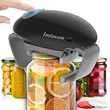 Higher Torque and One Touch Electric Jar Opener Easy Remove Almost Size Lid with Auto-Off, Powerful Bottle Opener for Arthritic Hands, Automatic Jar Opener for Weak Hands and Seniors (Black)