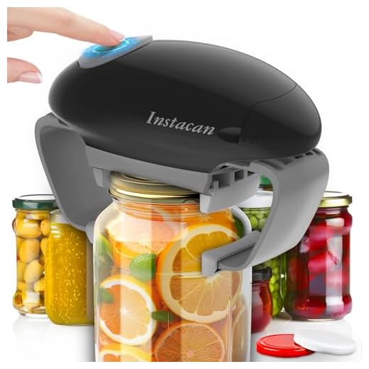 Higher Torque and One Touch Electric Jar Opener Easy Remove Almost Size Lid with Auto-Off, Powerful Bottle Opener for Arthritic Hands, Automatic Jar Opener for Weak Hands and Seniors with Arthritis