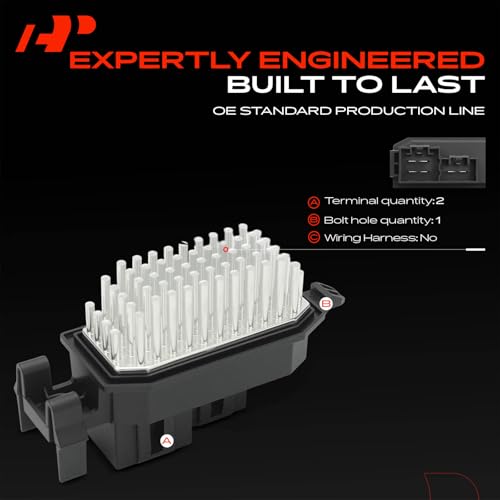 Image of A-Premium Front HVAC Blower Motor Resistor Compatible with Dodge Dart 2013 - Replace# 68163794AA