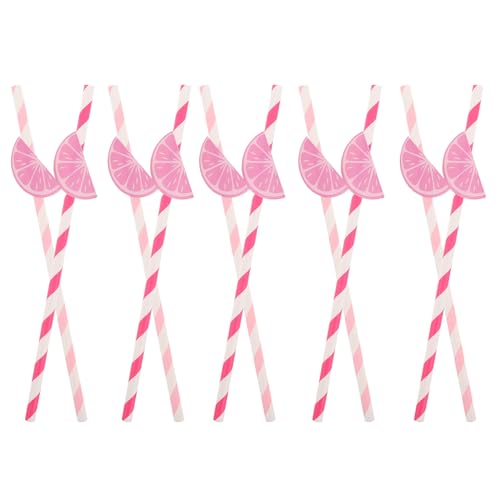 Pitillos de papel rayados ARTIBETTER 30 piezas miniatura 1
