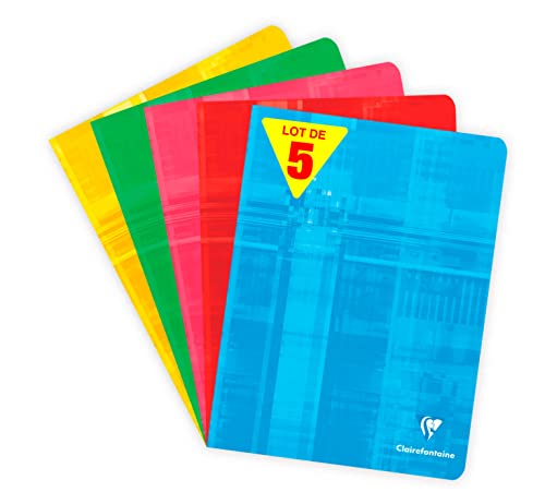  Clairefontaine 637551AMZC Lot de 5 Cahiers Agr...