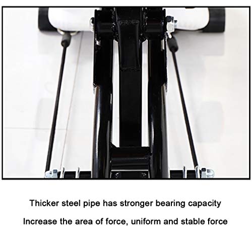 Abdominal Trainers, Multi-Function Sit Up Bench Adjustable Workout Bench Fitness Equipment Twisting Machine Stepper Spinning Bike Elliptical Trainers (Black)