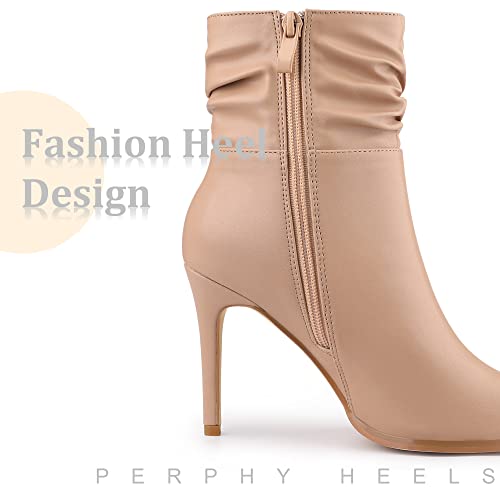 Perphy Slouch Pointed Toe Stiletto Heel Ankle Bootie Dressy Boots for Women4