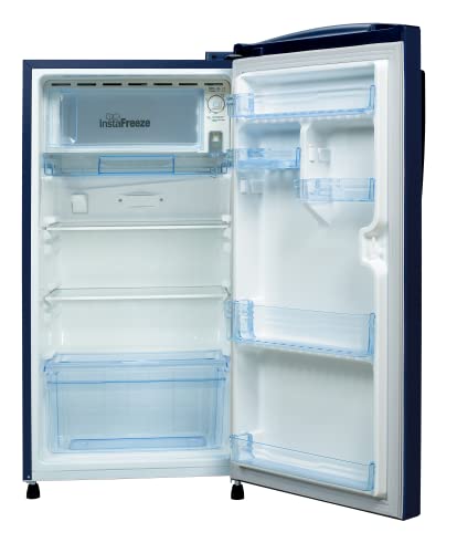 Image of Havells-Havells -LLOYD Refrigerator Single Door 200L 2 Star Fixed Speed Zephyr Blue GPPS /Honey Comb GLDC212SZBT2GB