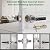 CHEN LCLILICHEN Smart Electronic Fingerprint Door Lock, Keyless Entry with Handle, Codes, APP, IC Cards, Fingerprints, Keys, for Home Bedroom Apartment (Silvery)