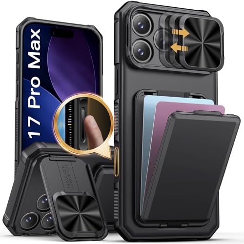 Image of SSLOTSCASE for iPhone 17 Pro Max Case with Camera Control Button, Black