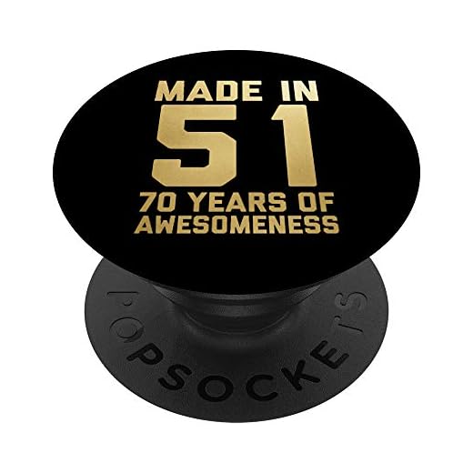 Regalo de 70 cumpleaños Hombre Mujer Edad 70 años Abuelo PopSockets PopGrip: Agarre intercambiable para Teléfonos y Tabletas