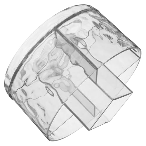 UTHCLO Organizador Giratorio de Brochas de Maquillaje 360° Transparente con Cinco Compartimentos, Soporte Multifuncional para Bolígrafos, Lápices, Lápices Labiales y Artículos