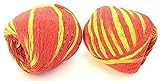 Schmucknabe Rot und Gelb Heiliger Faden moli Indiens Mauli Roli Hindu Puja Gebet Heiliger roter Faden Armband Zubehör für religiöse Zeremonien Hindu-Mauli Kalawa (Pooja 02 Stück)