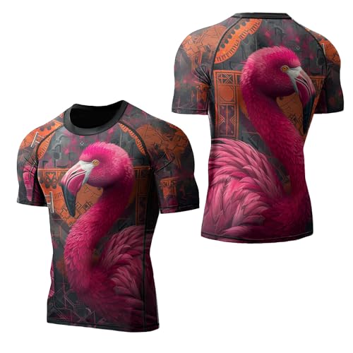 Rash Guard Men Short Sleeve, Compression Shirt Stretchable Fabric Gift On Birthday3