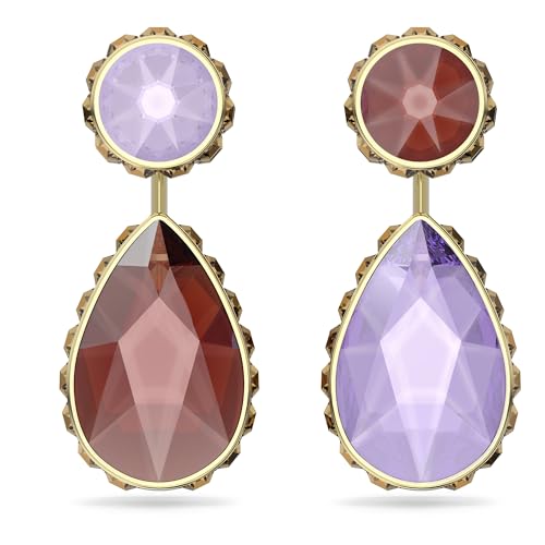 Swarovski Womens Chroma Drop Earrings, Asymmetrical Design, Drop Cut, Multicolored, Gold-Tone Plated (B08W2B72M8) Amazon Price History, Amazon Price Tracker