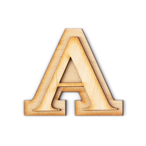 1 Pack Official Greek Wooden Letters for Crafts, Alpha - 2