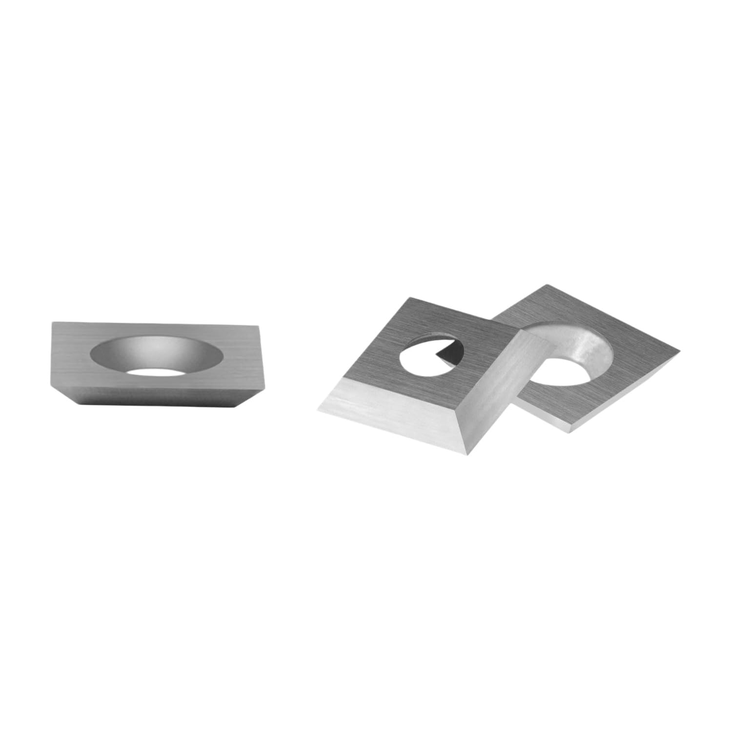 Laxalo One Color 10Pcs Tungsten Carbide Inserts 12X12x2.2mm, Polished Replacement Square Reversible Cutter For Woodworking